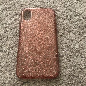 Kate Spade iPhone X Case Pink Glitter